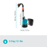 Gardena accu-vatpomp 2000/2 18V P4A set 14602-20