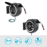Gardena PowerRoll XL wandhouder voor slang 35 m, wit - set 18642-20