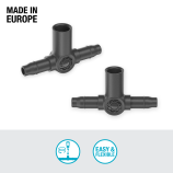 Gardena T-stuk voor sproeikoppen / einddruppelaars 4,6 mm (3/16") 13216-20