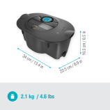 Gardena Complete set Pipeline AquaPrecise-besproeiingssysteem, op zonne-energie, voor gazons 16010-20
