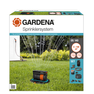Gardena Complete set met uitschuifbare vierzijdige sproeier OS 140 8221-20